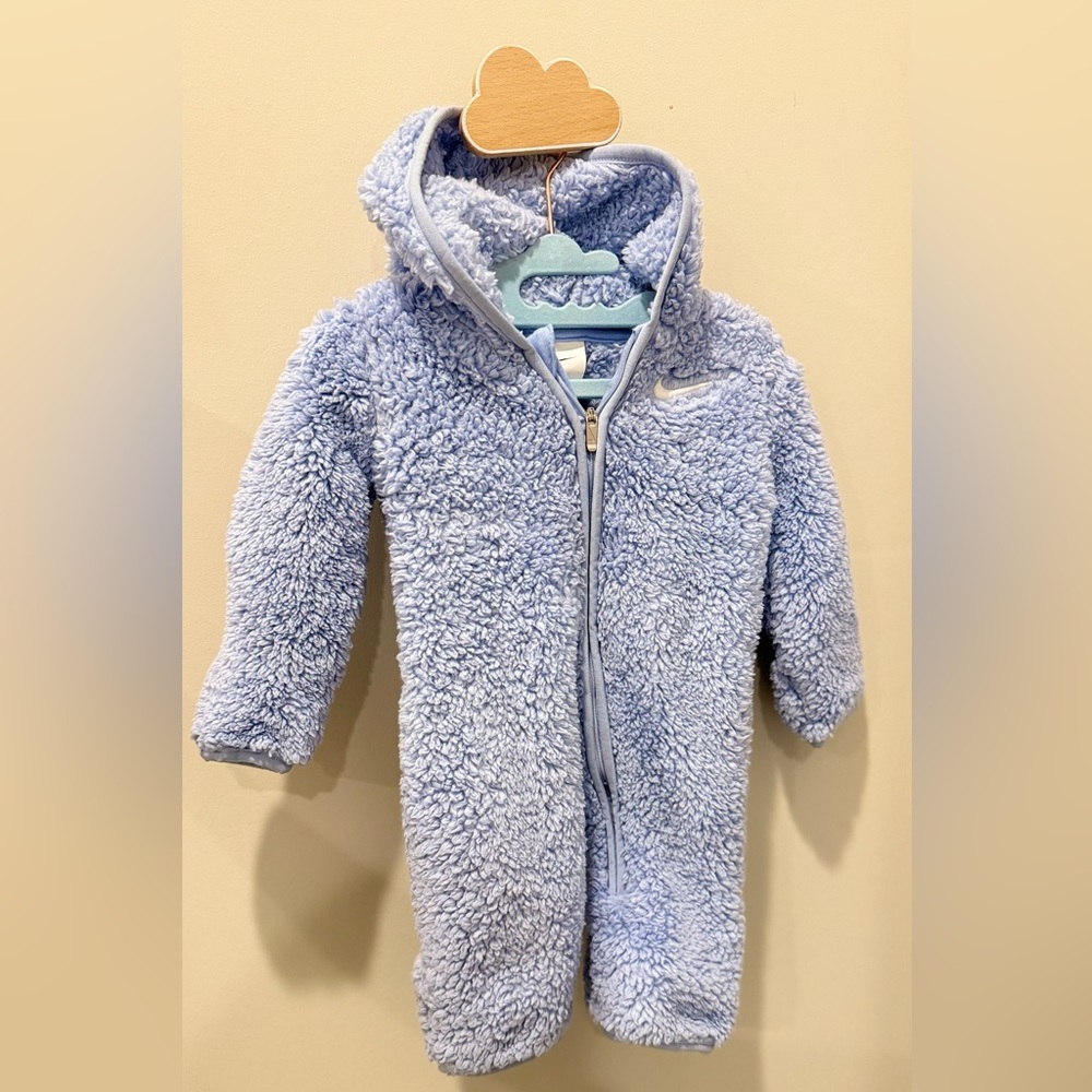 Nike Light Blue Fleece Infant Suit